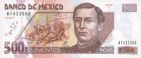 p120a from Mexico: 500 Pesos from 2000