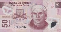 Gallery image for Mexico p123k: 50 Pesos