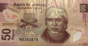Gallery image for Mexico p123l: 50 Pesos