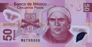 Gallery image for Mexico p123t: 50 Pesos