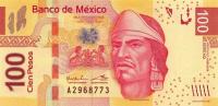 Gallery image for Mexico p124aq: 100 Pesos