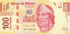 Gallery image for Mexico p124q: 100 Pesos
