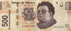 Gallery image for Mexico p126ab: 500 Pesos