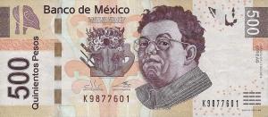 Gallery image for Mexico p126ag: 500 Pesos
