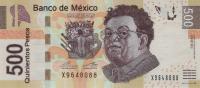 Gallery image for Mexico p126bd: 500 Pesos