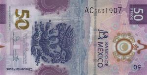 Gallery image for Mexico p130Aa: 50 Pesos