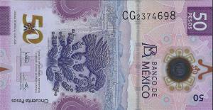 Gallery image for Mexico p130Ac: 50 Pesos