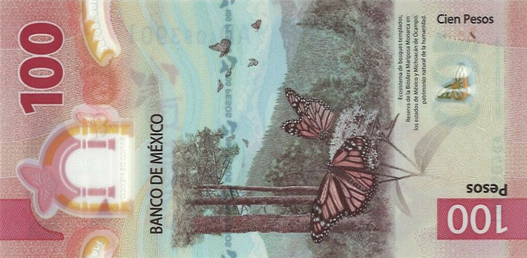 Back of Mexico p131a: 100 Pesos from 2020