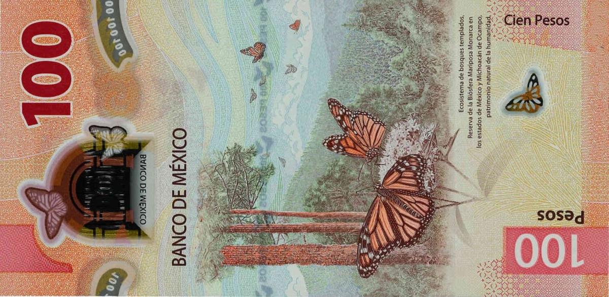 Back of Mexico p131h: 100 Pesos from 2022