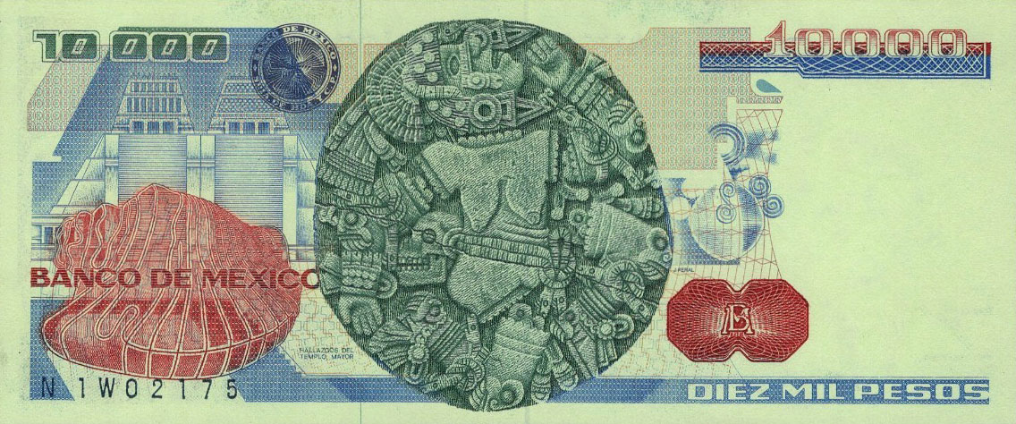 Back of Mexico p78f: 10000 Pesos from 1982
