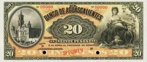 pS103s from Mexico: 20 Pesos from 1902
