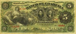 pS195b from Mexico: 5 Pesos from 1898