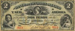 pS220a from Mexico: 2 Pesos from 1883