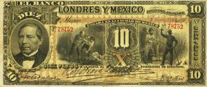 pS234b from Mexico: 10 Pesos from 1889
