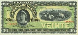 Gallery image for Mexico pS259r1: 20 Pesos