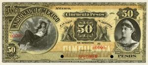 Gallery image for Mexico pS260s2: 50 Pesos