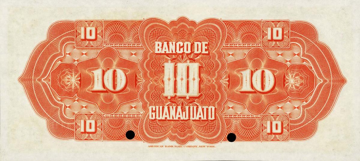 Back of Mexico pS290s: 10 Pesos from 1900