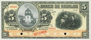 Gallery image for Mexico pS305s: 5 Pesos