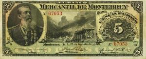 Gallery image for Mexico pS352a: 5 Pesos