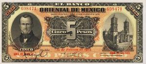 Gallery image for Mexico pS381c: 5 Pesos