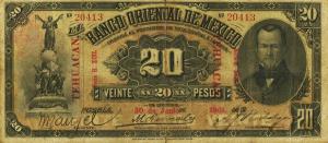 pS383e from Mexico: 20 Pesos from 1900