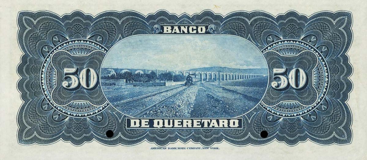 Back of Mexico pS393s: 50 Pesos from 1903