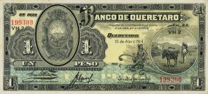 pS397c from Mexico: 1 Peso from 1914