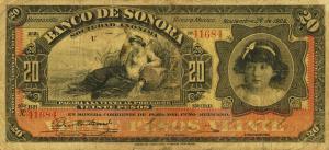 pS421b from Mexico: 20 Pesos from 1897