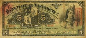 Gallery image for Mexico pS424c: 5 Pesos