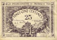 Gallery image for Monaco p2a: 25 Centimes