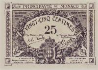 p2b from Monaco: 25 Centimes from 1921