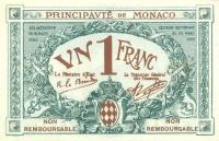 Gallery image for Monaco p5s: 1 Franc