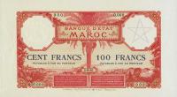 p14s from Morocco: 100 Francs from 1919