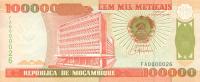 Gallery image for Mozambique p139: 100000 Meticas from 1993