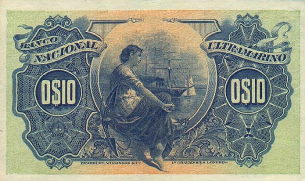 Back of Mozambique p59: 10 Centavos from 1914