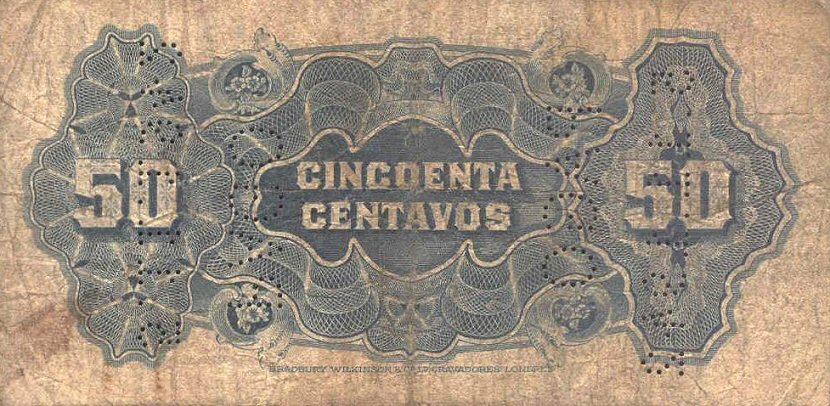 Back of Mozambique pR26: 50 Centavos from 1931
