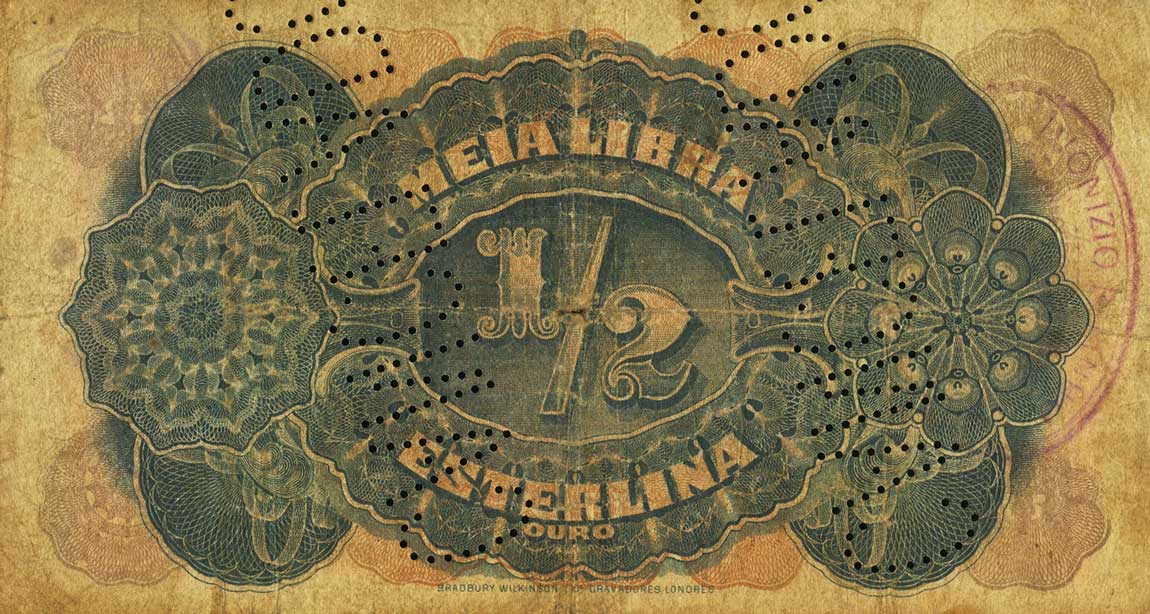 Back of Mozambique pR5: 0.5 Libra from 1919