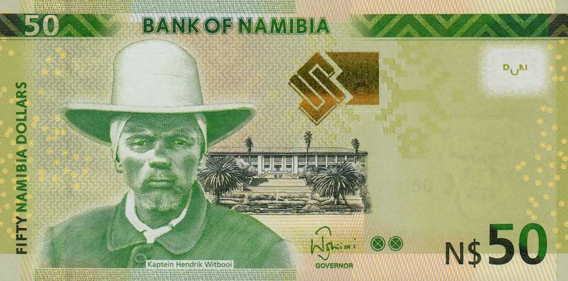 Front of Namibia p13a: 50 Namibia Dollars from 2012