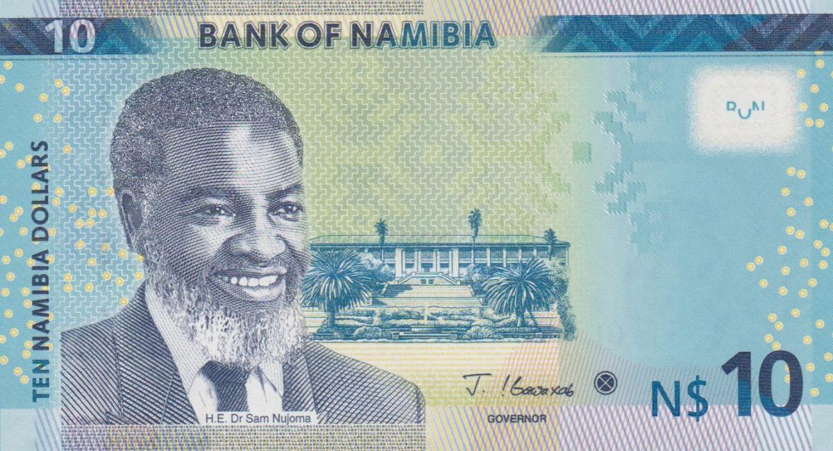 Front of Namibia p16b: 10 Namibia Dollars from 2021