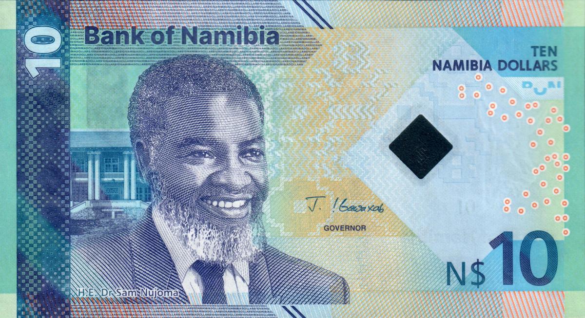 Front of Namibia p20: 10 Namibia Dollars from 2025