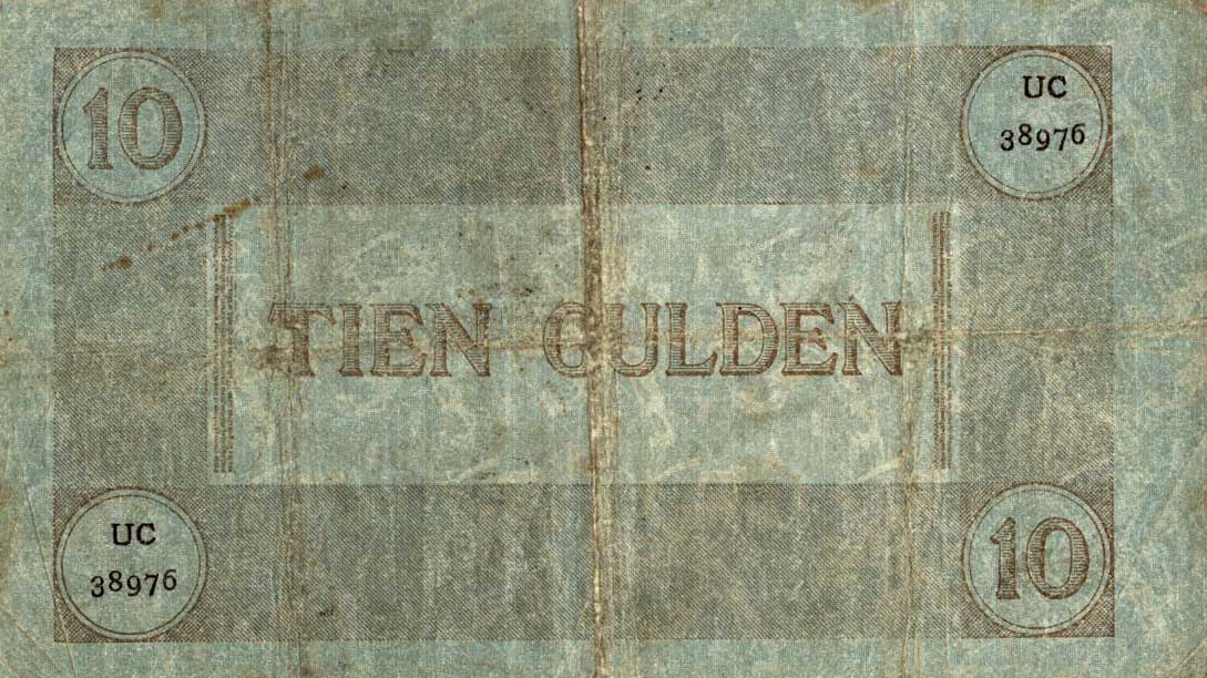 Back of Netherlands p34: 10 Gulden from 1906