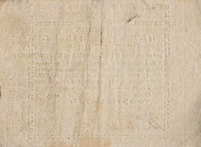 Back of Netherlands pB60: 1.5 Stuiver from 1795