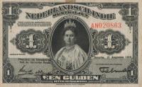 p100a from Netherlands Indies: 1 Gulden from 1919