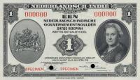 p111s from Netherlands Indies: 1 Gulden from 1943