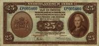p115a from Netherlands Indies: 25 Gulden from 1943