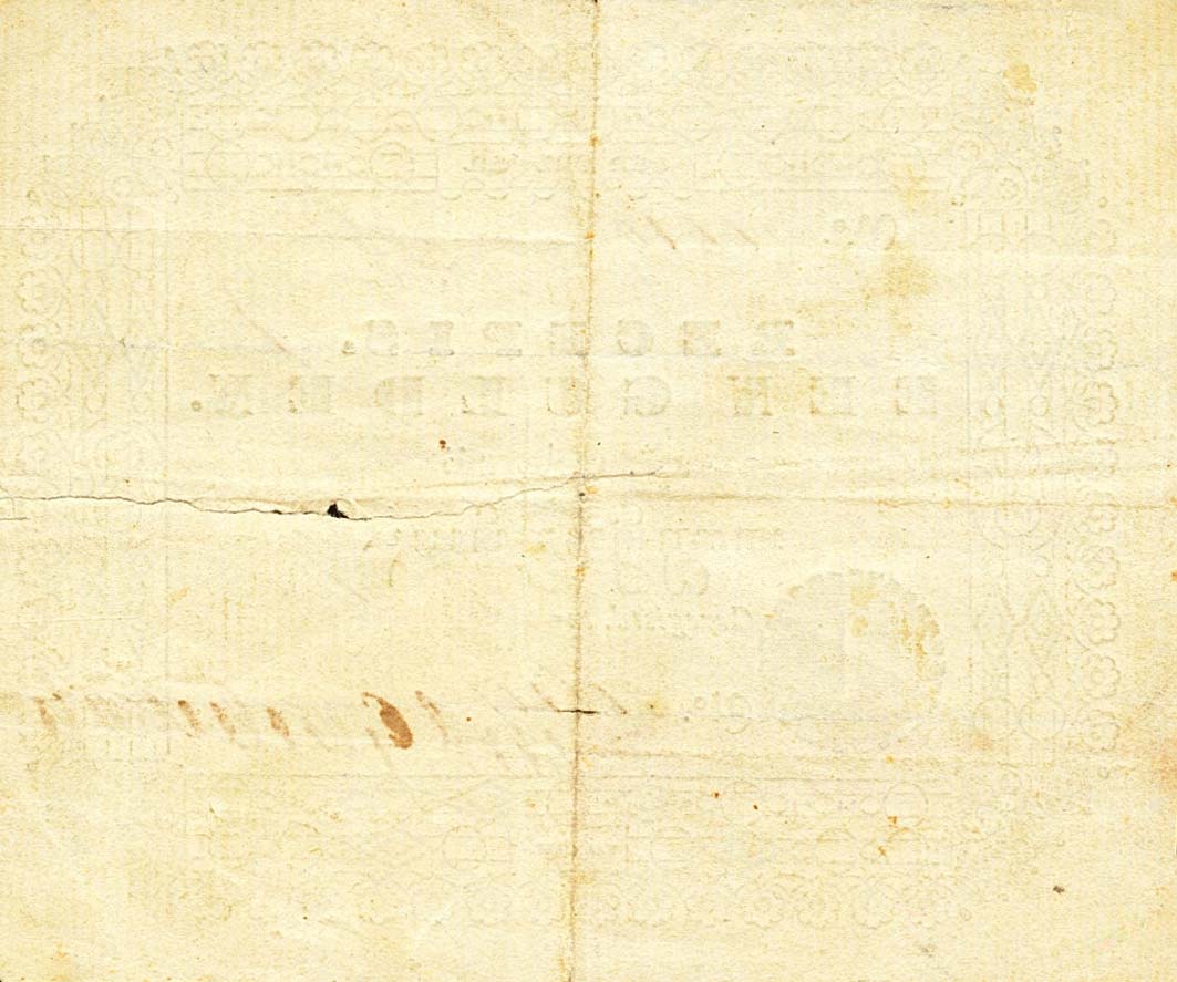 Back of Netherlands Indies p39a: 1 Gulden from 1846