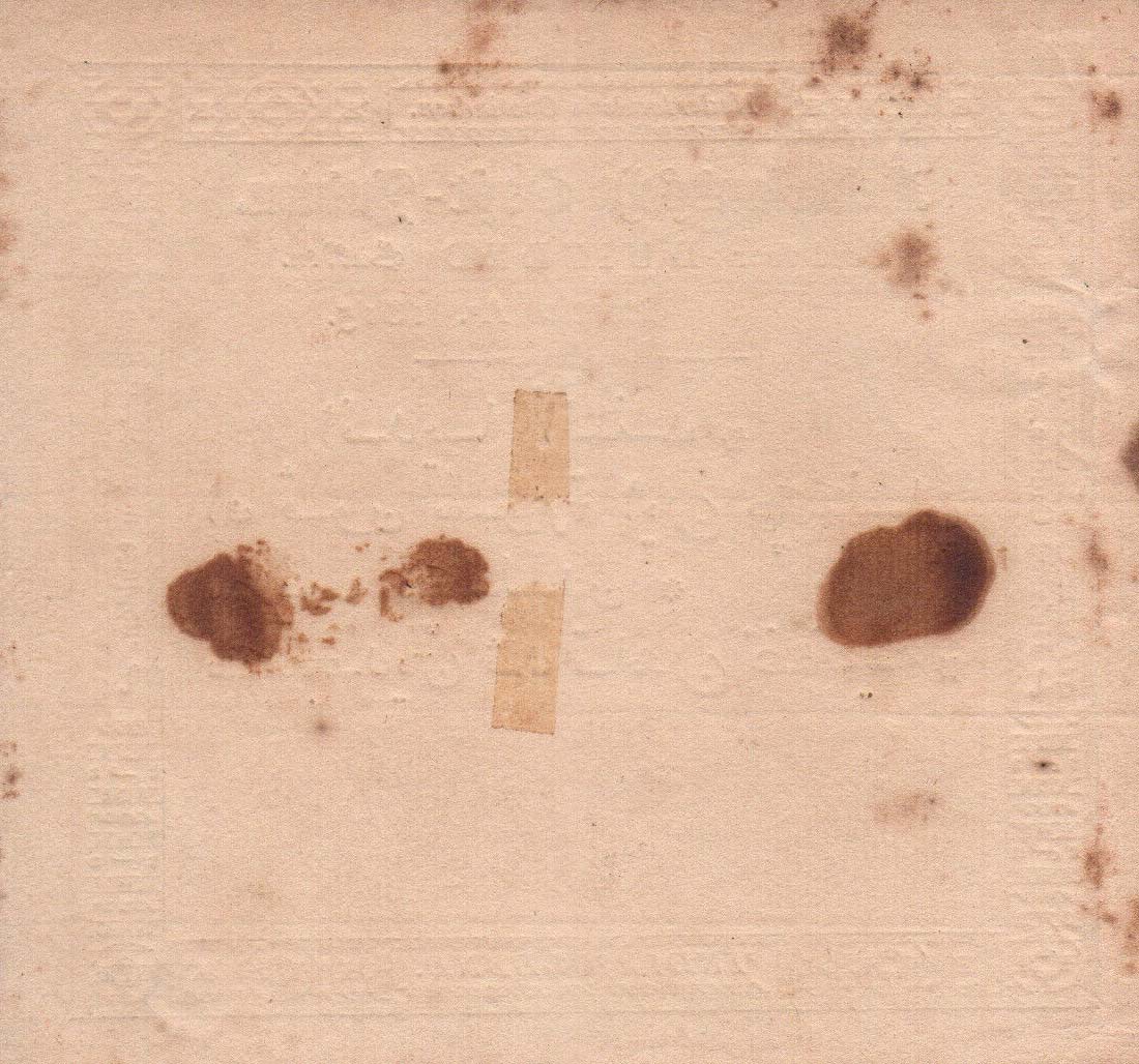 Back of Netherlands Indies p9r: 1000 Gulden from 1815