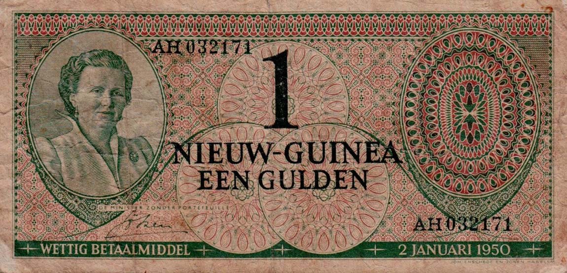 Front of Netherlands New Guinea p4a: 1 Gulden from 1950
