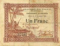 Gallery image for New Caledonia p34a: 1 Franc