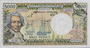 Gallery image for New Caledonia p65s: 5000 Francs